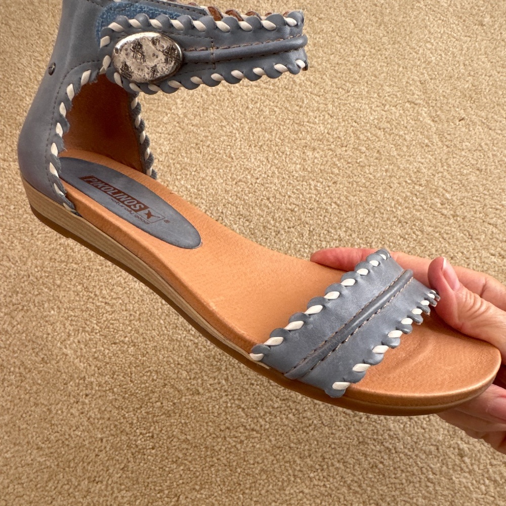 Pikolinos denim blue sandals size 39